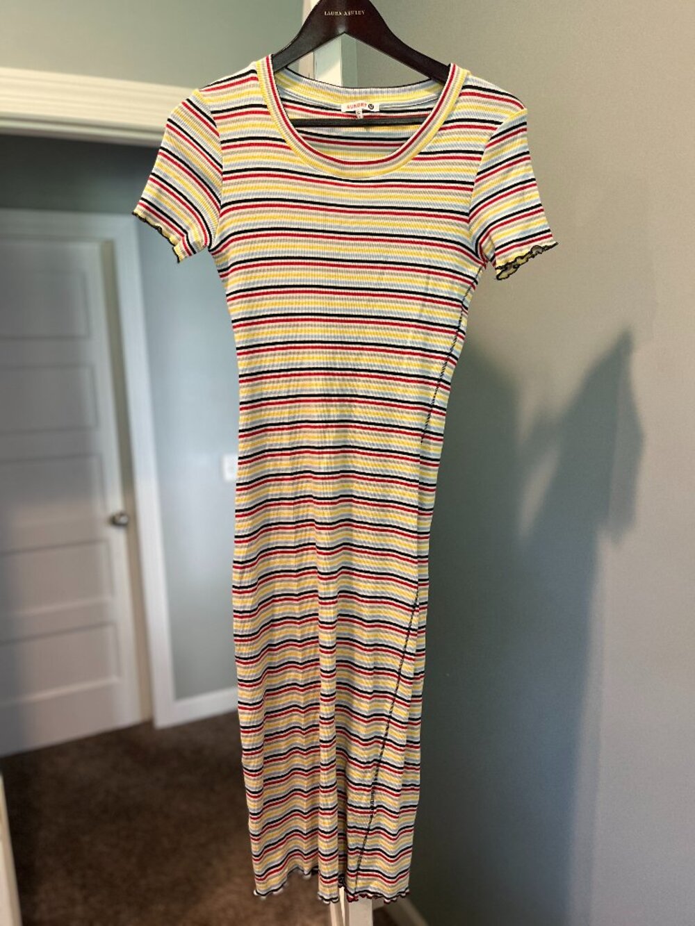 Sundry Ribbed Striped Dress - Size 1